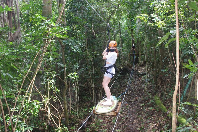 Adventure Trail Tour in the foothills of the National Rainforest - Taking Tarzan’s Swing