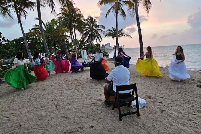 Afro Puerto Rican Folklore Bomba Class and Live Music - The beach setting: beautiful, but not a dance studio