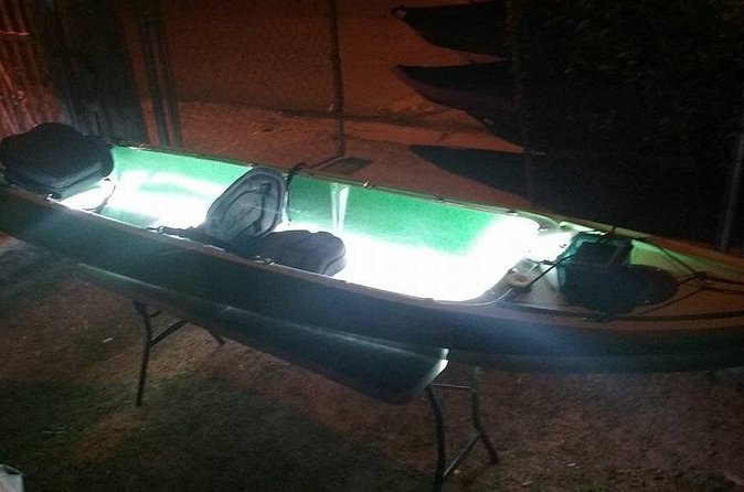 Bioluminescent Bay Kayak Trip from Vieques - Paddling through the glowing water