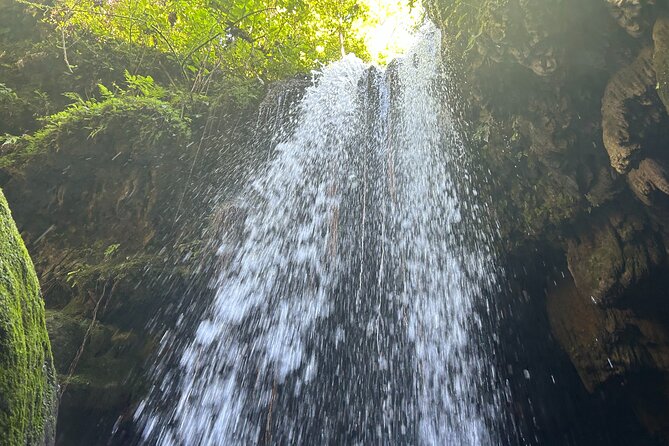Charco Azul, Hidden Caves, Waterfalls, Beach, Free Adult Drinks - The ride from San Juan and meeting the guides
