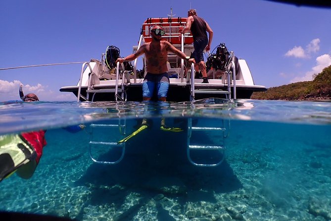 Culebra Snorkeling and beach Day Experience by boat - First snorkeling stop: reef time near Culebra