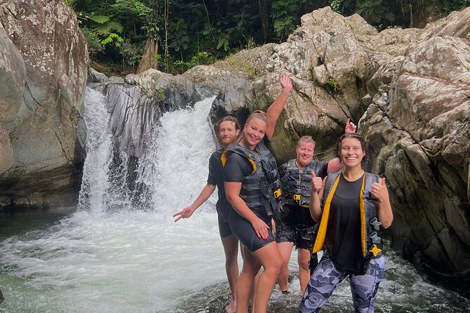 El Yunque Small Group Tour with Luquillo Lunch Stop and Transport - Las Tinajas Falls: swim, slide, swing, or sit out
