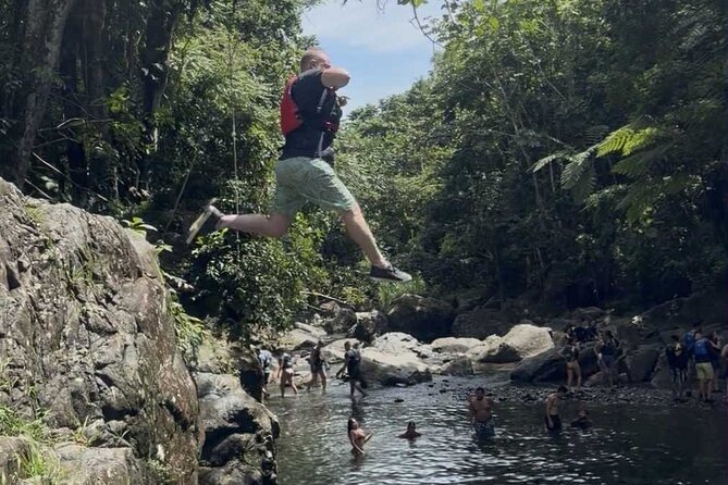 El Yunque Waterslides, Jumps, swing! small business owner:) - The rainforest hike sets the pace