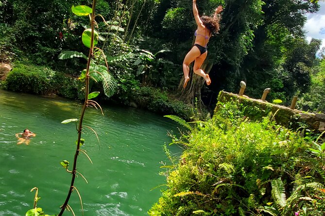 El Yunque Ziplining with River and Beach Visit - Luquillo Beach and its food kiosks
