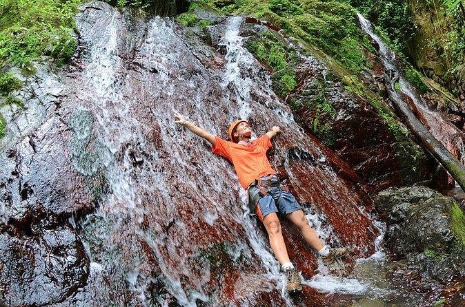 Full-Day Zipline and Waterfall Rappelling Adventure Near San Juan - Rappelling 80 feet down the waterfall