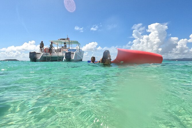 Icacos Double Dip Power Catamaran Snorkel & Beach Tour - Leaving Fajardo for the Cordillera Cays