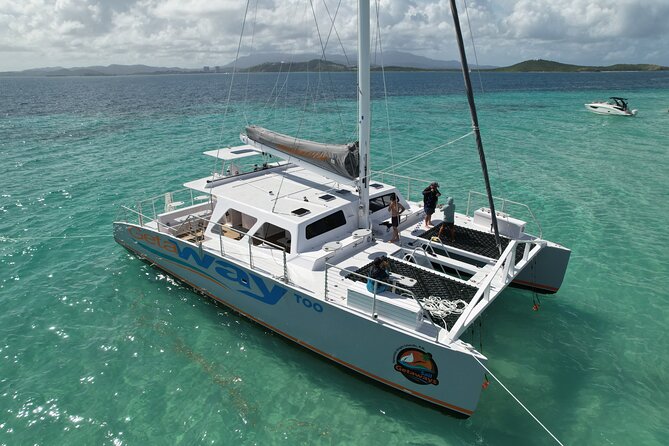 Icacos: Luxury Sailing Catamaran All Inclusive Beach and Snorkel - Beach Time, Swimming, And Water Toys