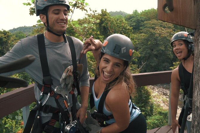 JungleQui Zipline Park at El Yunque National Forest - Two rappels add a different kind of challenge
