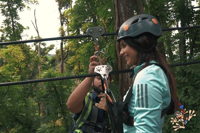 JungleQui Zipline Park at El Yunque National Forest - The safety briefing sets the tone