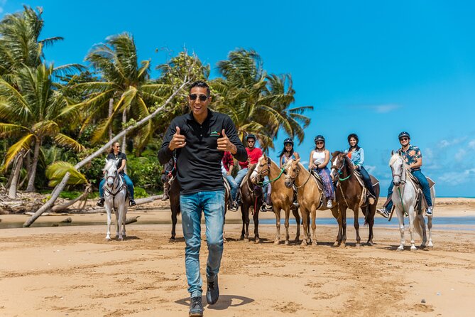 Luquillo Beach Horse Ride from Carabalí Rainforest Adventure Park - Arriving at Luquillo Beach on horseback