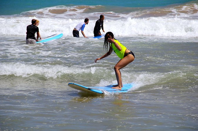 Luquillo, Puerto Rico: Beginners Surf Lesson - How the safety setup affects the fun