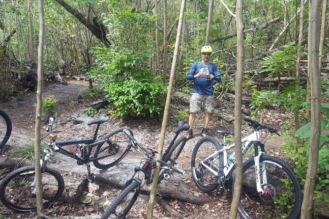 Mountain Bike tour to a Pristine Spring and Cave - Riding through the 85 percent shaded forest