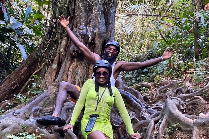 Private - El Yunque Rainforest Puerto Rico Tour - The quieter lagoon and cave behind the falls
