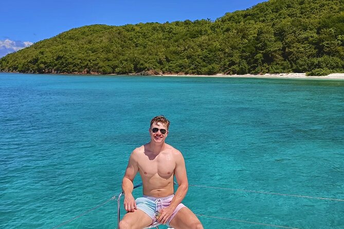 Private Janise Sailing Full Day Charter in Fajardo, Puerto Rico - White sand, a floating lily pad, and room to relax