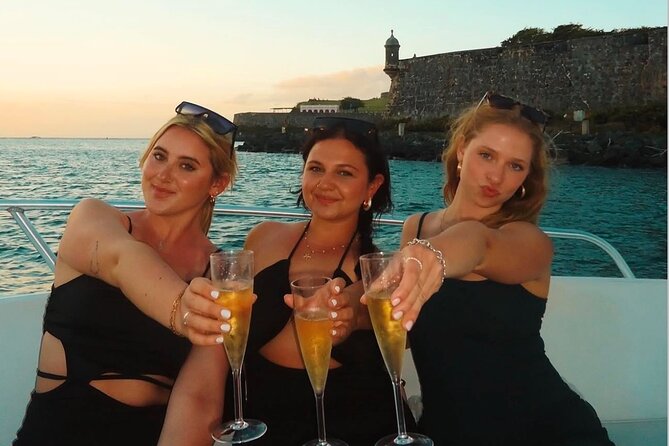 Private Old San Juan Bay Boat Sunset-Night Cruise - Music, champagne, and the small details