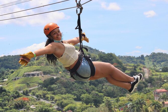 Rainforest Zipline in Foothills of the National Rainforest - The middle of the course adds height and rainforest views