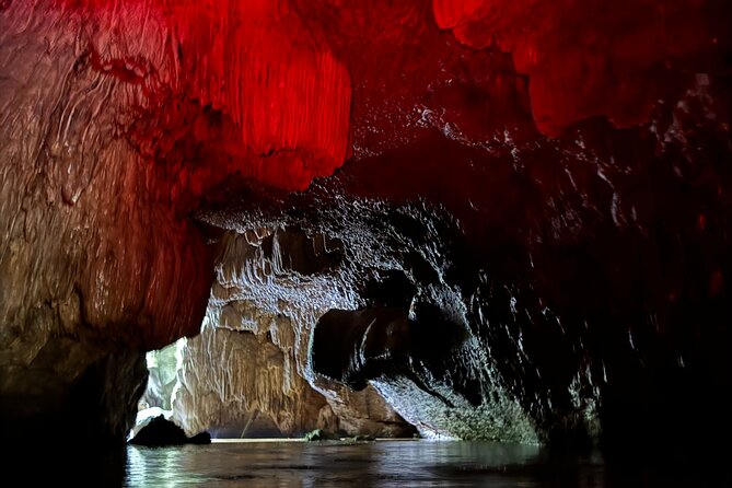 River Cave Swimming with TRANSPORTATION - Swimming through the river caves