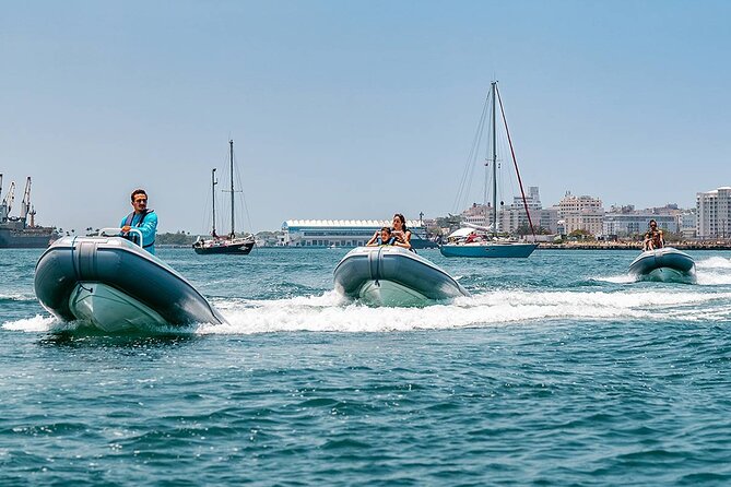 San Juan Mini Boat Tour - Commercial piers and the eco-friendly water channel