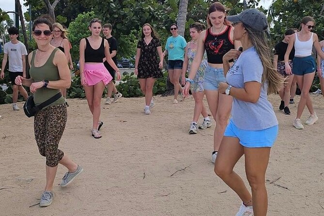 Sunset Salsa Beach Class in San Juan - Building from footwork to partner dancing