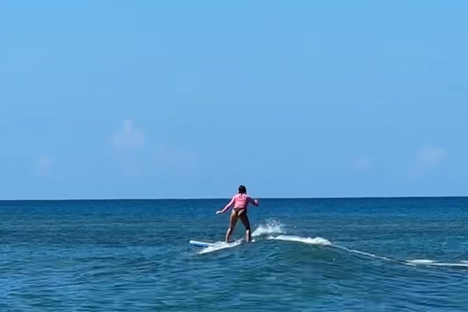 Surfing Lesson, Rincon PR - Taking the board into Rincón’s waves