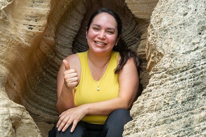 Taino Indian Cave, Arecibo Hike and Beach Tour from San Juan - Cooling off at La Poza del Obispo