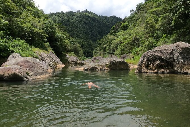 Toro Negro River Hike & Cliff Jumping Adventure; San Juan Pick Up - Walking the river instead of following a trail