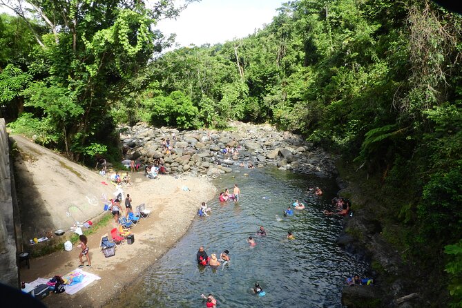 USDA El Yunque National Forest and Luquillo Beach Tour - The Puente Roto river walk and swimming stop
