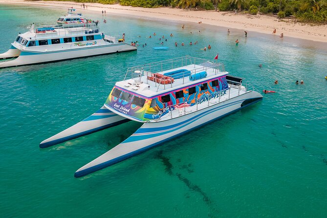 Vieques: Beach and Snorkeling Tour by Catamaran from Fajardo - Booking, weather, and cancellation details