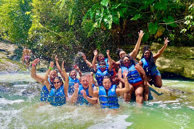 Yunque Rainforest Waterslides Plus Beach Tour - Las Pailas Falls: natural slides and a real workout